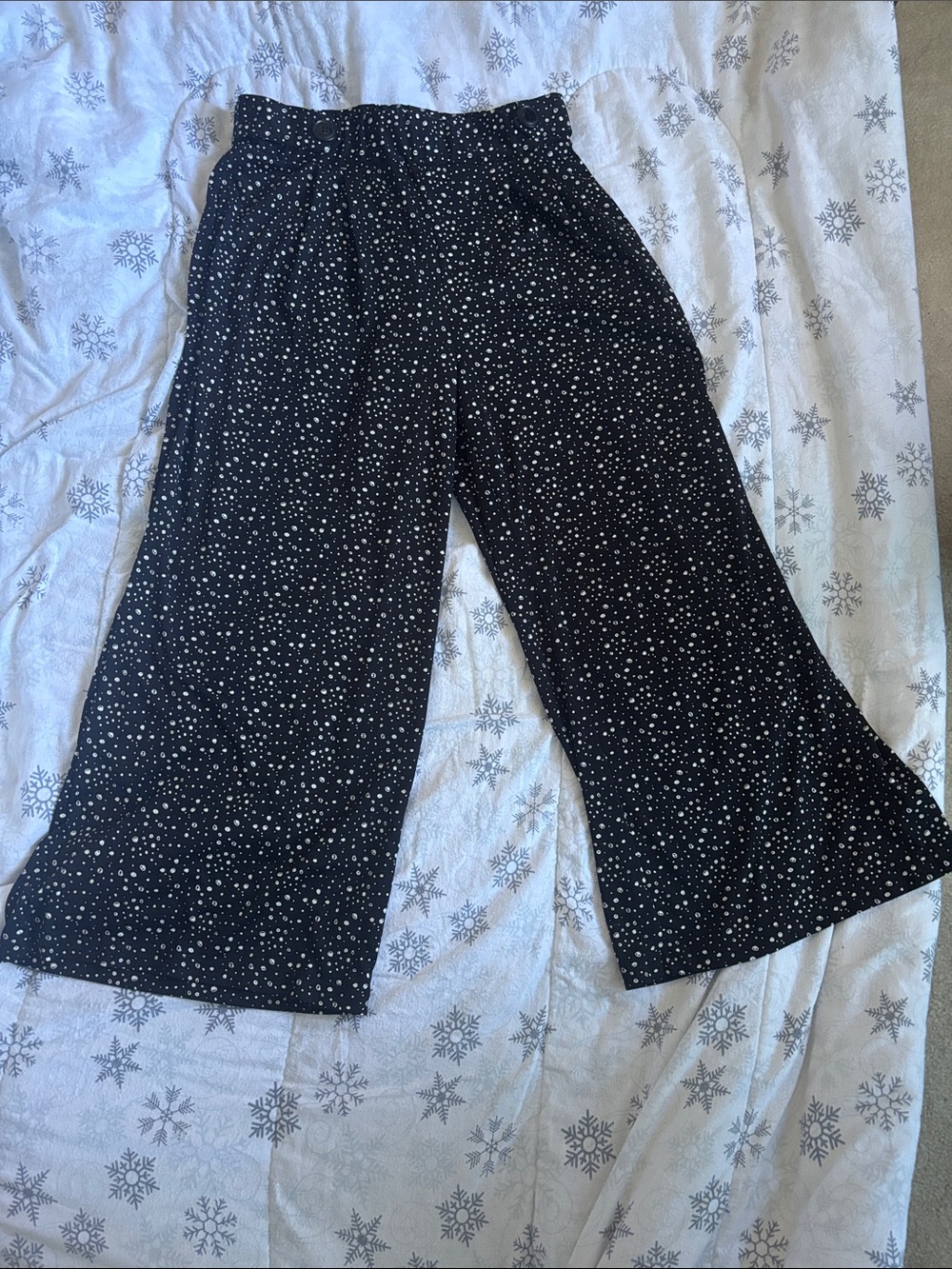 Robert Louis Black & Gray Polka Dot Girls' Dress